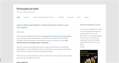 Desktop Screenshot of philosophicalgeek.com